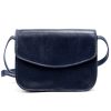 Florence 5511 navy női bőr válltáska, oldaltáska, crossbody 19 x 14 x 9 cm