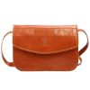 Florence 5511 barna női bőr válltáska, oldaltáska, crossbody 19 x 14 x 9 cm