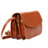 Florence 5511 barna női bőr válltáska, oldaltáska, crossbody 19 x 14 x 9 cm