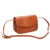 Florence 5511 barna női bőr válltáska, oldaltáska, crossbody 19 x 14 x 9 cm