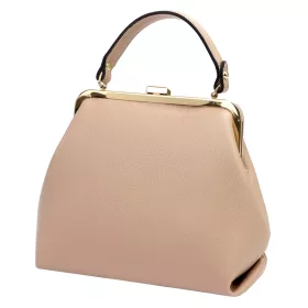   Luka 24-024 púderrózsaszín női bőr kézitáska, válltáska 27 x 23 x 11 cm