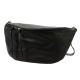 Luka DOLLARO fekete női bőr válltáska, crossbody 50 x 26 x 17 cm