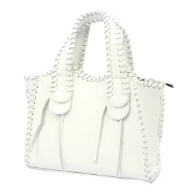  Luka 24-028 DOLLARO fehér női bőr kézitáska, oldaltáska 31 x 23 x 11 cm