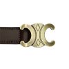 Gregorio BLT-001-105 sötétbarna női valódi bőr öv 105 x 2.5 cm