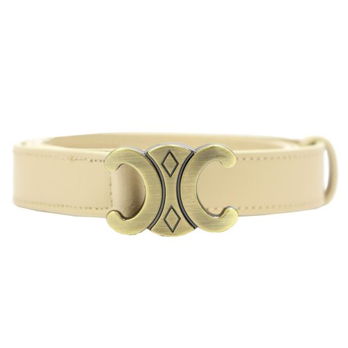 Gregorio BLT-001-95 táblás csatos bézs női valódi bőr öv 95 x 2.5 cm