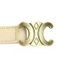 Gregorio BLT-001-95 táblás csatos bézs női valódi bőr öv 95 x 2.5 cm