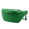 Luka 24-010 DOLLARO zöld női bőr övtáska, crossbody 34 x 19 x 13 cm