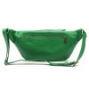 Luka 24-010 DOLLARO zöld női bőr övtáska, crossbody 34 x 19 x 13 cm