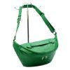 Luka 24-010 DOLLARO zöld női bőr övtáska, crossbody 34 x 19 x 13 cm