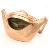 Luka 24-010 DOLLARO MET rosegold női bőr övtáska, crossbody 34 x 19 x 13 cm