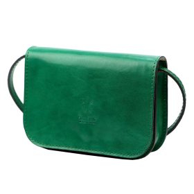   Florence 45 élénkzöld női bőr kézitáska 19 x 13.5 x 7 cm