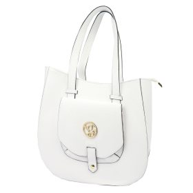   Gregorio 1729 fehér női bőr kézitáska, válltáska 36.5 x 32 x 12 cm