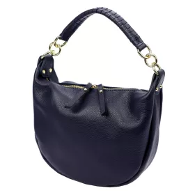   Luka 24-030 navy női bőr kézitáska, válltáska, oldaltáska 27 x 25 x 8 cm