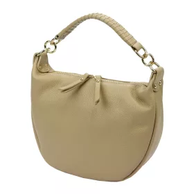   Luka 24-030 bézs női bőr kézitáska, válltáska, oldaltáska 27 x 25 x 8 cm