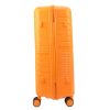 Pierre Cardin narancs polipropilén 3 részes keményfalú bőrönd szett, 55/67/77 cm