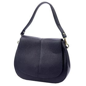   Luka 24-033 navy női bőr kézitáska, válltáska, oldaltáska 27 x 21 x 9.5 cm
