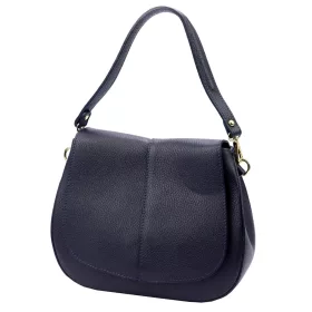   Luka 24-033 navy női bőr kézitáska, válltáska, oldaltáska 27 x 21 x 9.5 cm