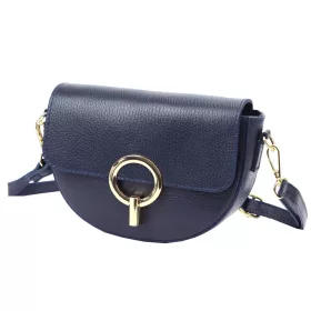   Luka 24-020 navy kék női bőr válltáska, oldaltáska 21 x 13 x 8 cm