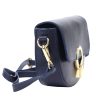 Luka 24-020 navy kék női bőr válltáska, oldaltáska 21 x 13 x 8 cm