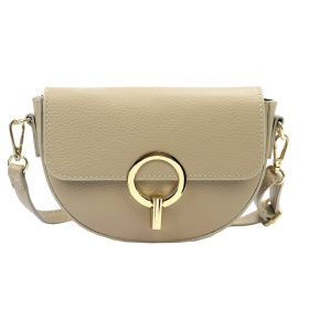 Luka 24-020 drapp női bőr válltáska 21 x 13 x 8 cm