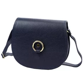   Florence 38 navy kék női bőr válltáska, oldaltáska 21 x 19 x 7.5 cm