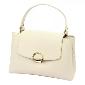   Luka 24-036 ekrü női bőr kézitáska, válltáska 26 x 17 x 10 cm