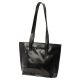 Florence 47 fekete női bőr kézitáska, válltáska, shopper 39 x 28 x 10.5 cm