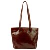 Florence 47 barna női bőr kézitáska, válltáska, shopper 39 x 28 x 10.5 cm