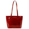 Florence 47 piros női bőr kézitáska, válltáska, shopper 39 x 28 x 10.5 cm
