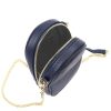 Gregorio 1734 navy kék női bőr mobiltartó partytáska, válltáska 12 x 20 x 6 cm