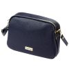 MiaMore 01-068 navy kék női bőr válltáska, oldaltáska, crossbody 26 x 19 x 8 cm