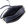 MiaMore 01-068 navy kék női bőr válltáska, oldaltáska, crossbody 26 x 19 x 8 cm