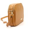 MiaMore 01-068 barna női bőr válltáska, oldaltáska, crossbody 26 x 19 x 8 cm