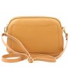 MiaMore 01-068 barna női bőr válltáska, oldaltáska, crossbody 26 x 19 x 8 cm