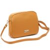 MiaMore 01-068 barna női bőr válltáska, oldaltáska, crossbody 26 x 19 x 8 cm