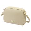 MiaMore 01-068 bézs női bőr válltáska, oldaltáska, crossbody 26 x 19 x 8 cm