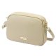 MiaMore 01-068 bézs női bőr válltáska, oldaltáska, crossbody 26 x 19 x 8 cm