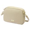 MiaMore 01-068 bézs női bőr válltáska, oldaltáska, crossbody 26 x 19 x 8 cm