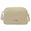 MiaMore 01-068 bézs női bőr válltáska, oldaltáska, crossbody 26 x 19 x 8 cm