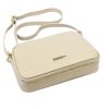 MiaMore 01-068 bézs női bőr válltáska, oldaltáska, crossbody 26 x 19 x 8 cm