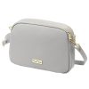 MiaMore 01-068 szürke női bőr válltáska, oldaltáska, crossbody 26 x 19 x 8 cm
