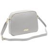 MiaMore 01-068 szürke női bőr válltáska, oldaltáska, crossbody 26 x 19 x 8 cm
