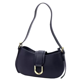   Luka 24-037 navy kék női bőr kézitáska, válltáska 29 x 17 x 6 cm
