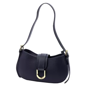   Luka 24-037 navy kék női bőr kézitáska, válltáska 29 x 17 x 6 cm