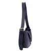 Luka 24-037 navy kék női bőr kézitáska, válltáska 29 x 17 x 6 cm