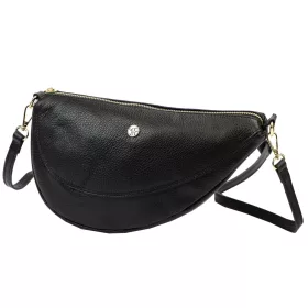   Gregorio 1735 fekete női bőr válltáska, oldaltáska, crossbody 32 x 18 x 7 cm
