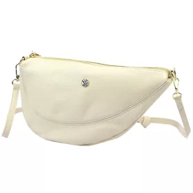  Gregorio 1735 krém női bőr válltáska, oldaltáska, crossbody 32 x 18 x 7 cm