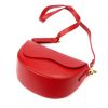 Luka 20-063 piros női bőr válltáska, oldaltáska, crossbody 26 x 16 x 9 cm