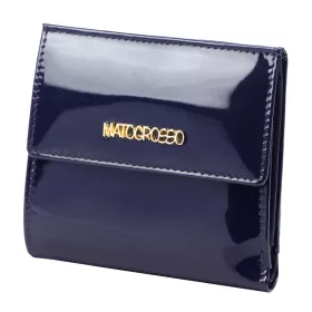   Mato Grosso 0614-32 RFID navy lakkbőr női pénztárca 10.5 x 10 x 3 cm