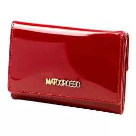   Mato Grosso 0900-403 RFID bordó lakkbőr női pénztárca 12 x 8.5 x 3 cm